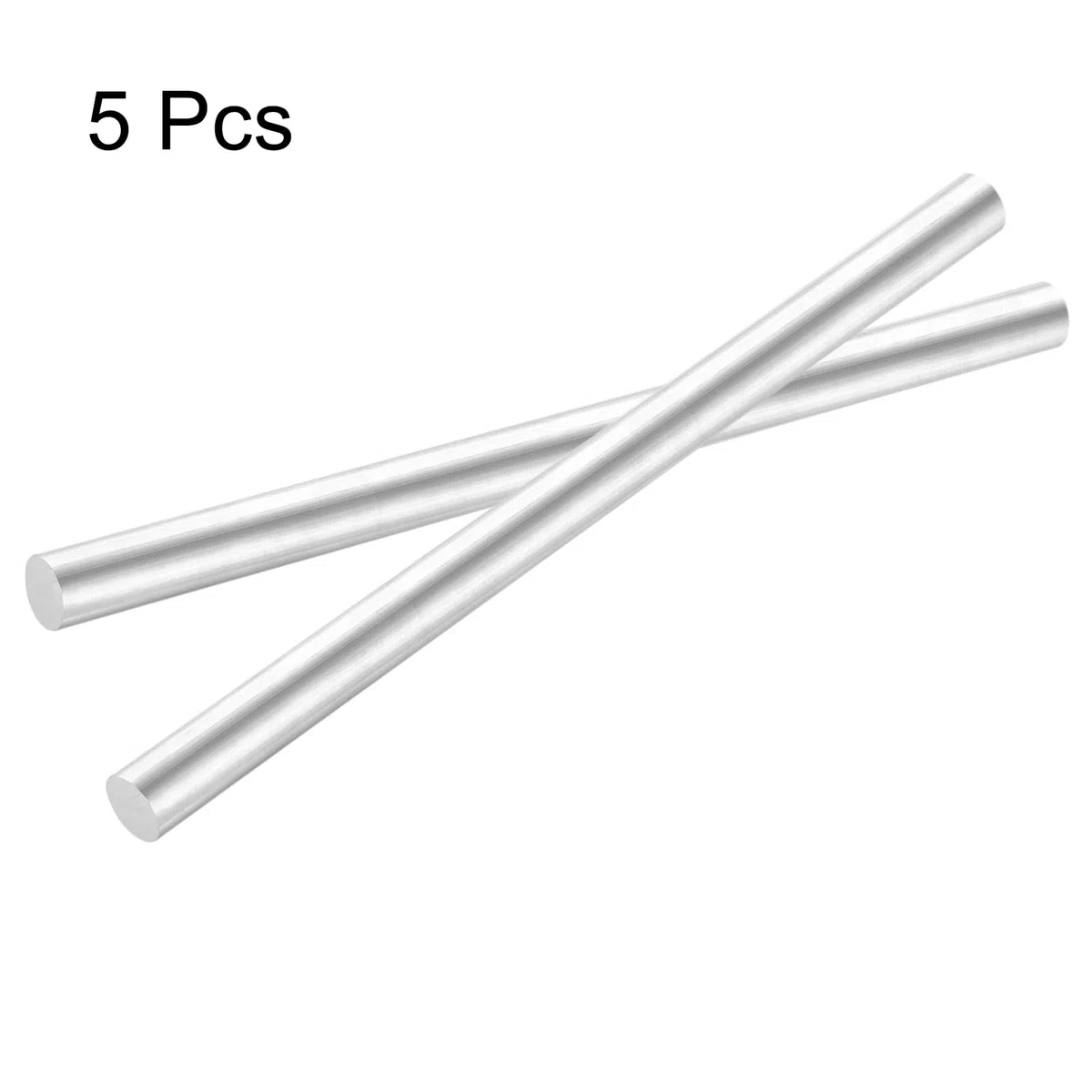QUARKZMAN Aluminium Rundstangen 15mm x 250mm Vollmaterial Rundstab Drehbank Aluminium Stäbe für Industrie Maschinen DIY Handwerkzeug Gartendekoration RC Modell 5 Stück