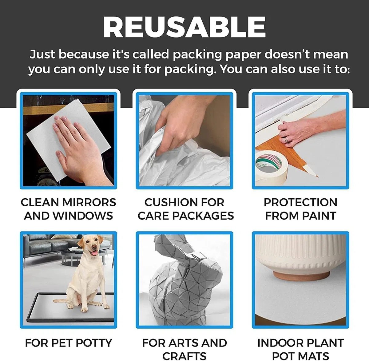 300-Blatt-Zeitungsausschnitte-Verpackungspapier für bewegliche Box-Füllung, bewegliche Haus-Essentials-Verpackungspapierblätter zum Verpacken und Schützen von zerbrechlichen Artikeln 12"x24"