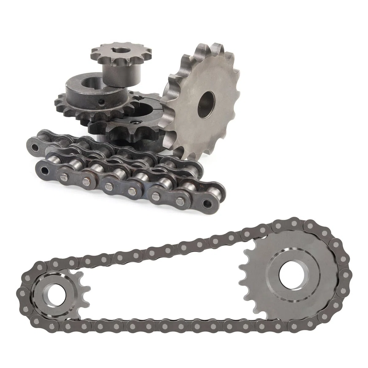 QUARKZMAN #60 Kettenrad B-Typ 1-1/4" Bohrung 14 Zähne Einfachstrang Kettenrad Kohlenstoffstahl Keilnut Mit Stellschrauben
