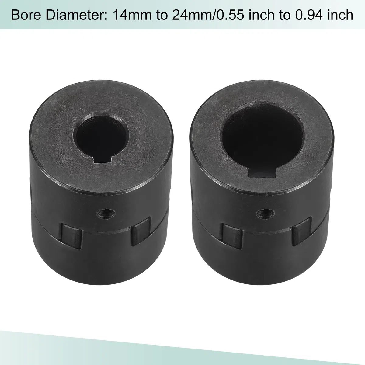 sourcing map Flexibel Kupplung Welle 14mm bis 24mm Motor Kupplungsgelenk 54mmx44.5mm