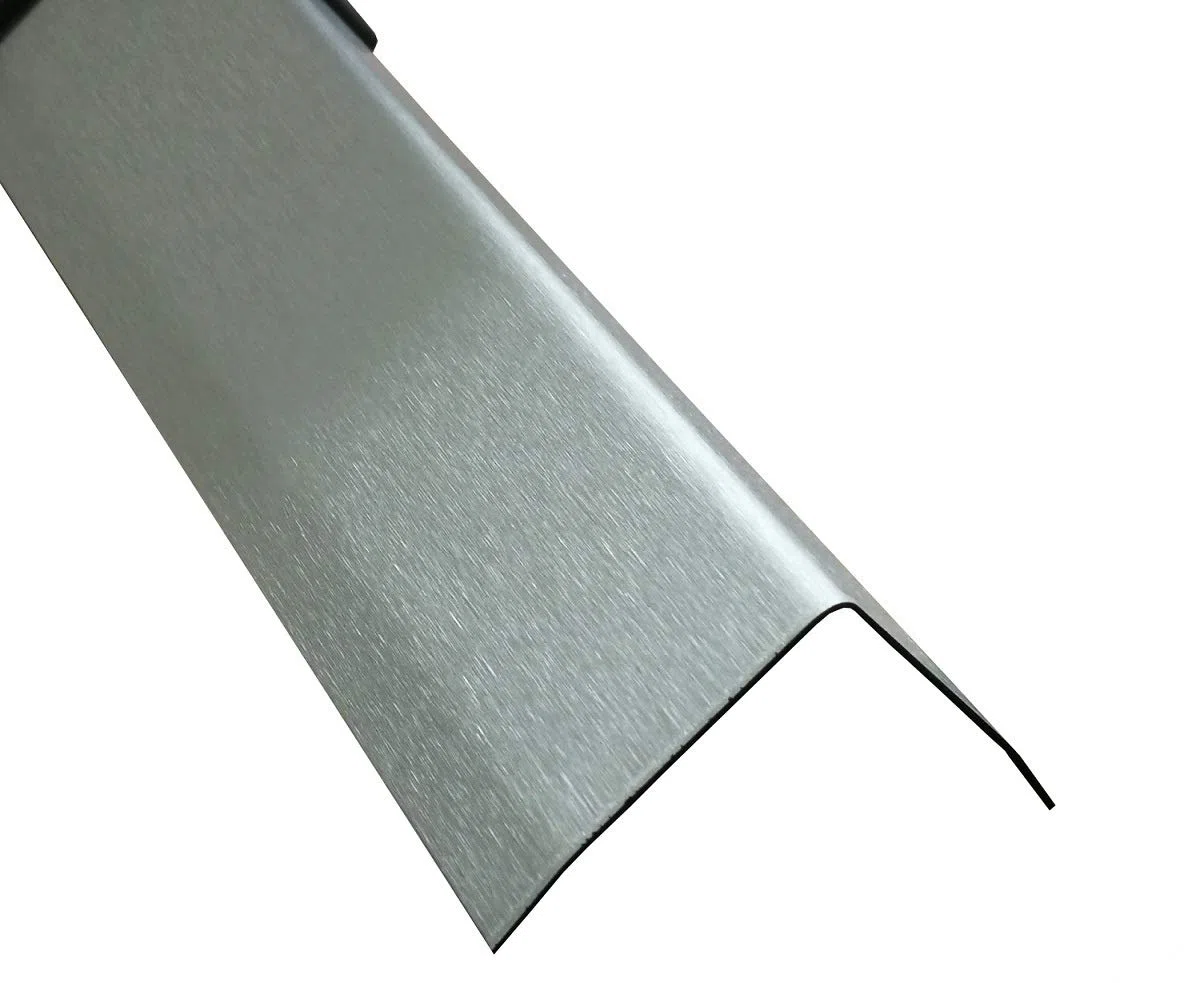 Edelstahl Winkel 150 cm Kantenschutz Metall V2A Eckleiste 3-fach gekantet 1,0 mm (35x35x1,0 mm)