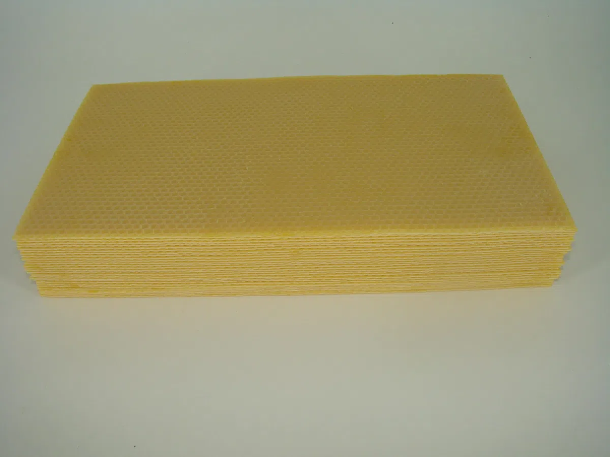 Deutsch Normalmaß -DNM- Mittelwände 2kg für Imker Größe 350x200mm aus 100% Bienenwachs Imkereibedarf Imkerei Rähmchen Mittelwand Bienen Bienenhaltung