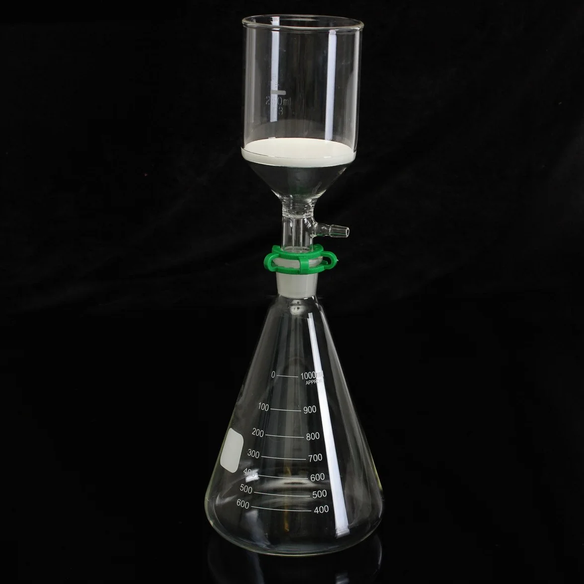 Glas-Vakuum-Saugfilter-Filtrationskit 250 Ml Büchner-Trichter 1000 Ml Erlenmeyerkolben