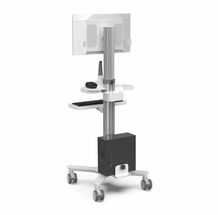 Dental Workstation Trolley Wagen mit Oral Scanning Halterung und Monitorhalterung für Kliniken und Labors