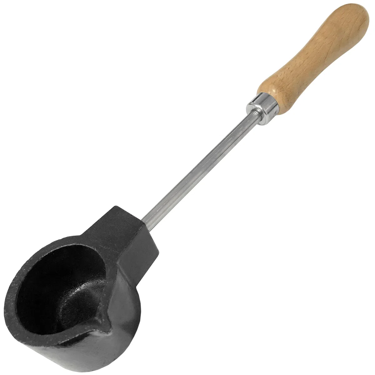Schmelztiegel mit Schmelzgriff aus Gusseisen, Gold- und Silberfarben, Mixwerkzeug