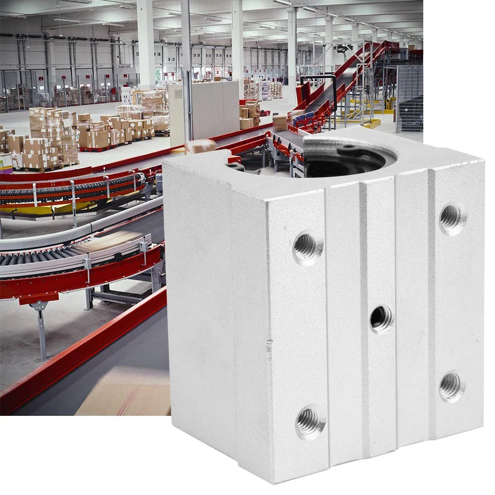 SBR25UU Gleitblock mit offenem Linearlager, Innendurchmesser 25 mm, Aluminium-Gleitblock mit offenem Linearlager für geräuscharme, schnelle und präzise Geräte