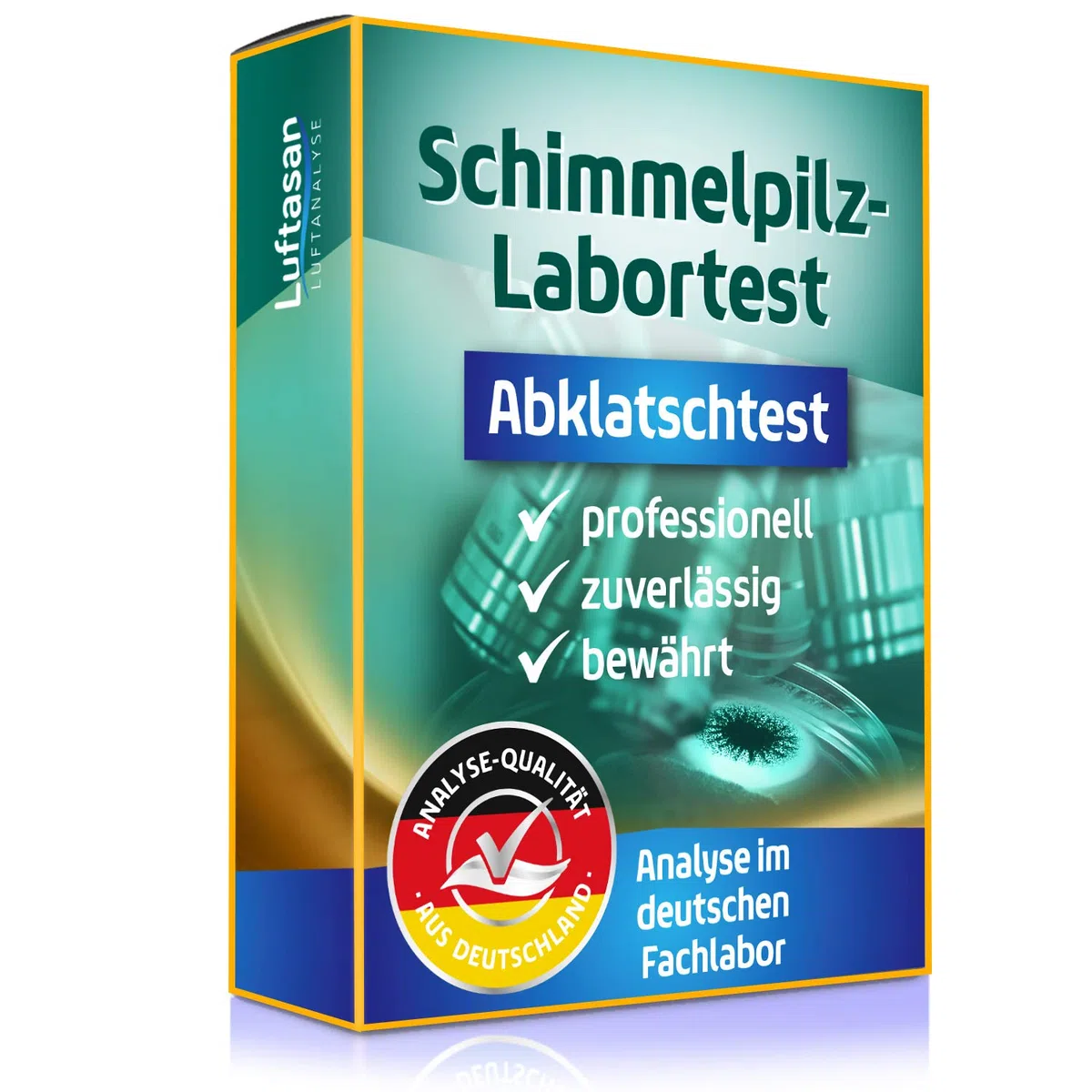 Schimmeltest Abklatschtest für die Wand – Probenahme-Set und professionelle Analyse im Labor