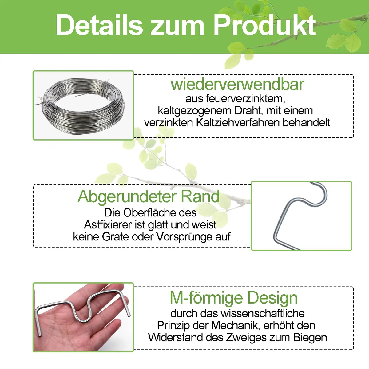 19 Stück 13cm Astzieher Metall, Astfixierer für Gartenbäume, Pflanzenstützen Astspreizer für Obstbäume, M Förmiger Astspreizer, Tragbare Landwirtschaftliche Werkzeuge, zum Spreizen von Obstbaumzweigen