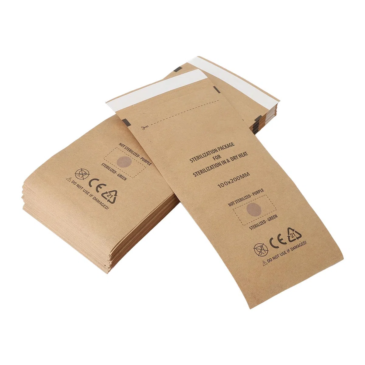 Nagelwerkzeug Selbstversiegelung Beutel Werkzeug Selbstversiegelungstasche, 100pcs Einwegpapierreinigungsbeutel mit Kosmetik, Nagel, Werkzeugen für Zuhause, Nagel Salon,