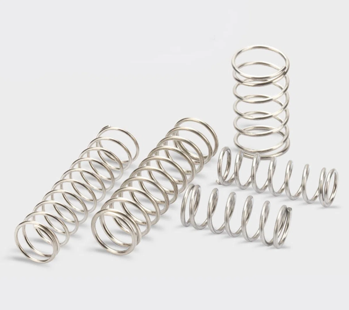 Druckfeder, Edelstahl, 1 mm x 5 mm x 60 mm, 1 mm Draht Durchmesser, 5 mm OD, 60 mm freie Länge, 10 Stück