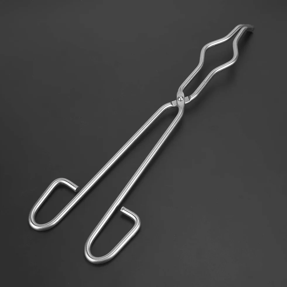 Asixxsix Hochwertige Edelstahl-Tiegelzange, Becherhalterzange für das Chemielabor, 35 Cm (400mm)