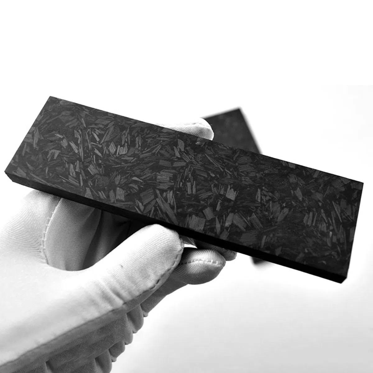 Messergriff Waage 2er-Pack Grün Leuchtendes Resina-Messergriffmaterial, Kohlefaser- Und Harzverbundstoff, DIY-Sondermaßstabsrohlinge Für Messer(13X4X0.1CM)