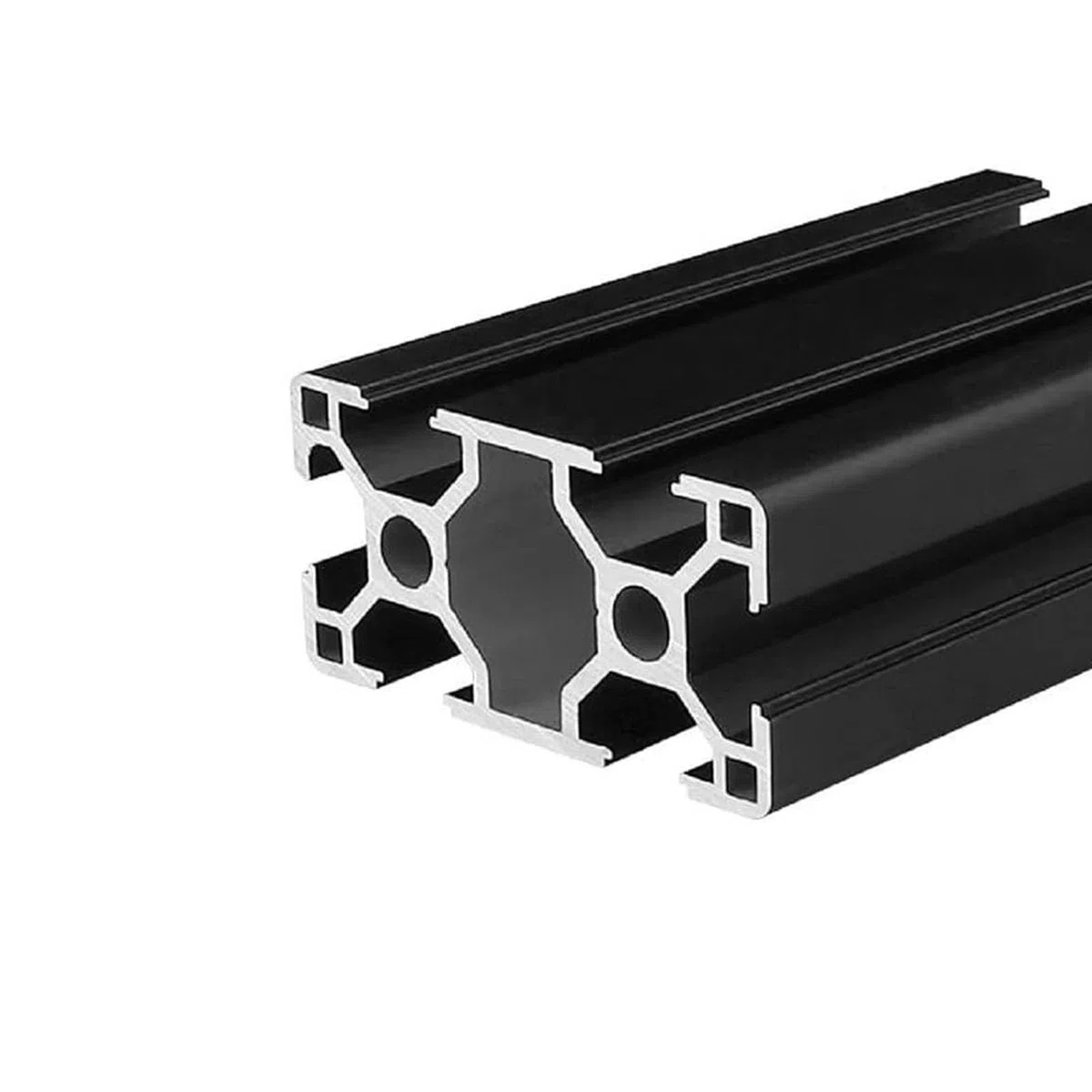 AluProfil 3060 Alu Profil 1000mm T Typ Schwarz Aluminium Profile 30x60 Europäischer Standard Eloxierte Linearschiene Extrusion 1 Stück, für DIY 3D Drucker und CNC