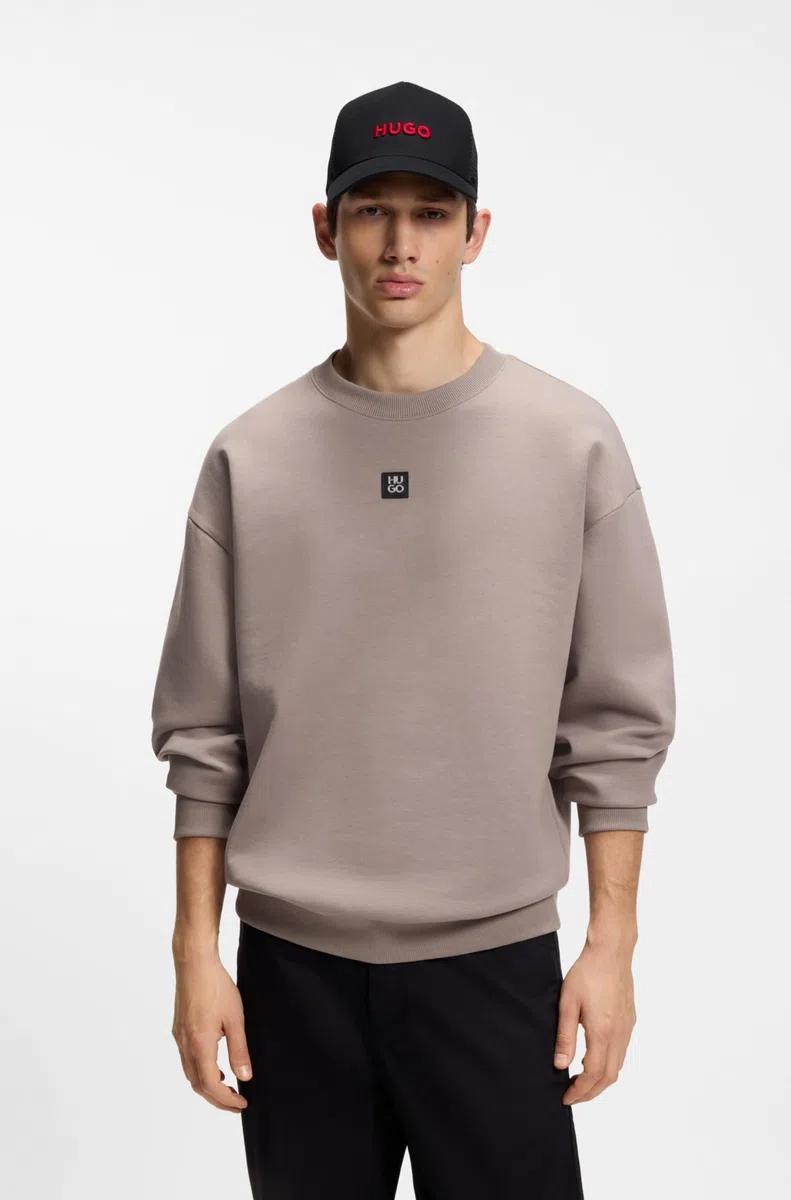 HUGO Herren Marsel-Trucker Cap aus Baumwoll-Twill mit Mesh-Einsätzen