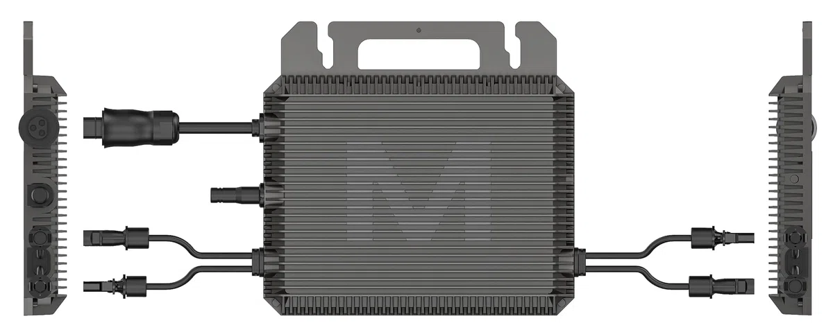 M2-800 W Mikro-Wechselrichter Balkonkraftwerk – IP67, Plug & Play, 2 MPPT, Bluetooth/WLAN, inkl. 5m Kabel