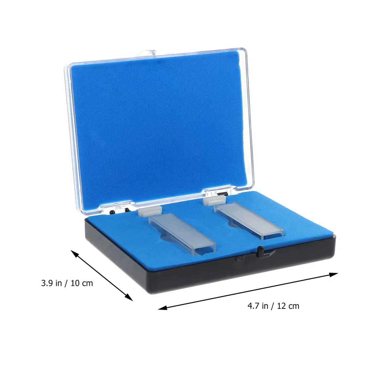 VILLCASE 2 Stück Quarzküvetten Probenküvette für Laboranwendungen mit 3,5ml Volumen und 10mm Optischem Weg Hohe Transparenz für Spektralphotometer