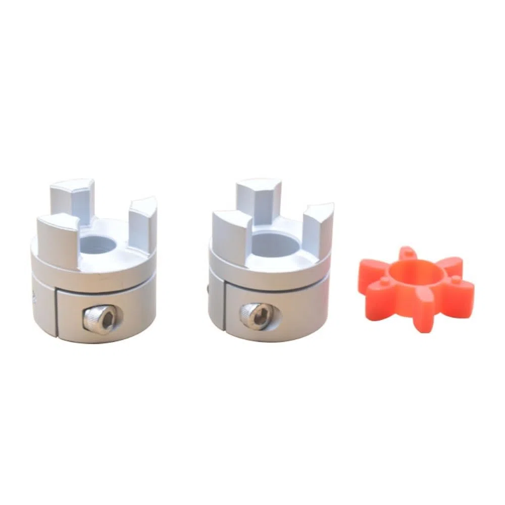 Flexibler Verbinder 1 Stück CNC-Aluminiumlegierung D40 L65 Wellenkupplungsbacke Flexible Pflaumenkupplung Spinnenkupplung Innenloch 10 mm bis 20 mm Klemmverlängerung(14mm to 24mm)