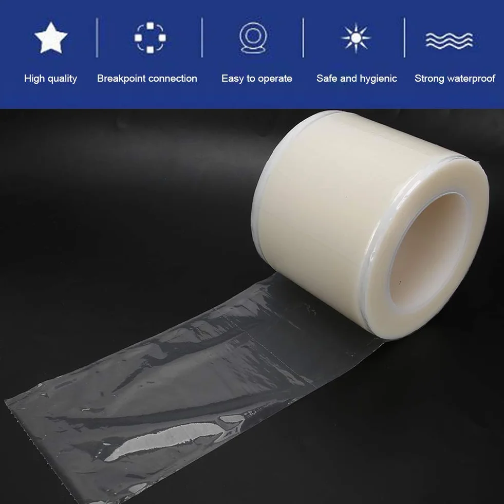 Frischhaltefolie, Barrier Film, Tattoo Barriere Filmrolle, 1200 Blatt Wasserdichte Einweg Schutzfolie, Tattoo Zubehör für Tattoos, Lippen Permanentes Make up (farblos und transparent)
