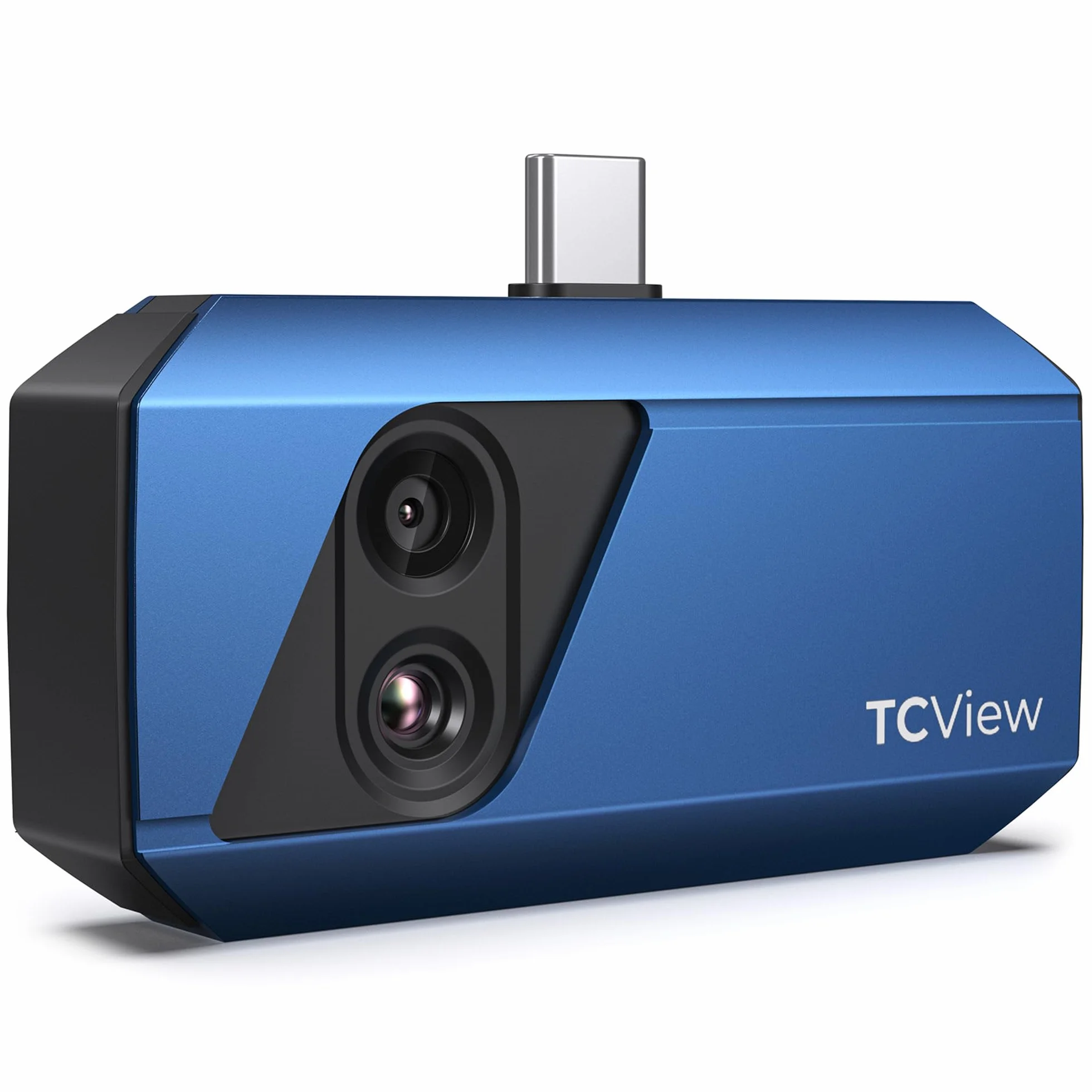 TOPDON TC001 Plus Wärmebildkamera Android, 512x384 TISR-Auflösung mit Visueller Kamera, –20°C~550°C Temperaturbereich, 25Hz Bildfrequenz, Dual-Objektiv Wärmebildkameras für Smartphone,Tablet und PC