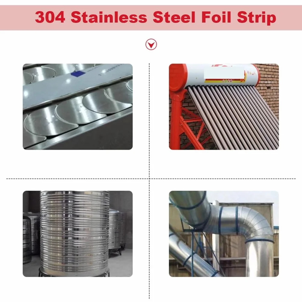 50 Mm Edelstahlband, Dicke 0,1 Mm, 0,2 Mm, 0,3 Mm, 0,4 Mm, 0,5 Mm, 1,0 Mm, 304 Stahlblech, Dünne Stahlplatte/Folie, Korrosionsbeständigkeit, 1 Stück(Thickness 0.5mm)
