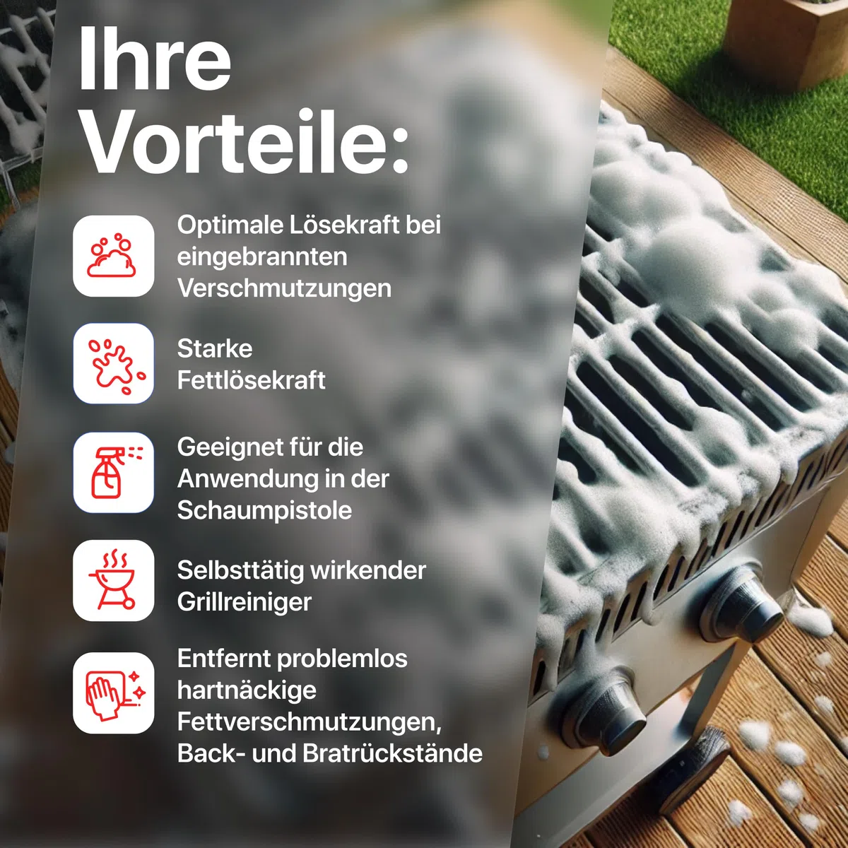 Grillreiniger Backofenreiniger Friteuse Fettlöser Gastronomie küchenreiniger 5L