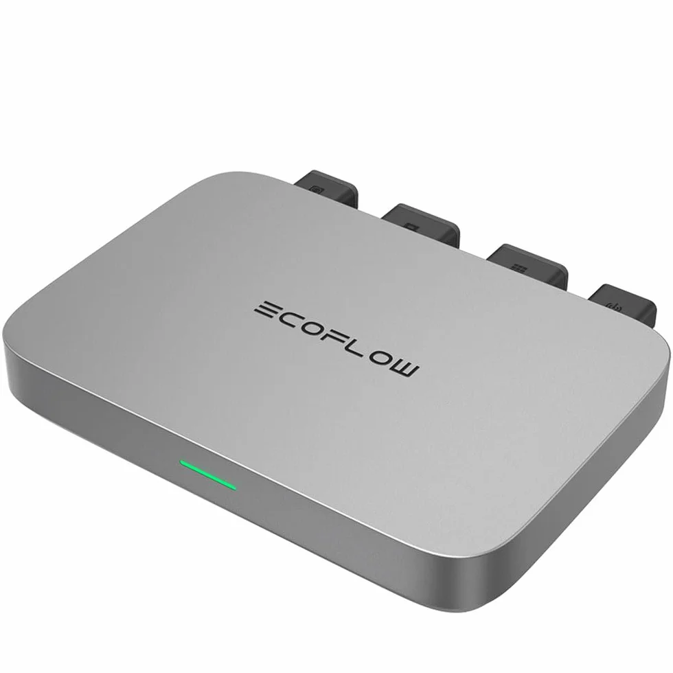 EcoFlow Mikrowechselrichter 800W, Intelligenter Solar-Wechselrichter WLAN für Balkonkraftwerk, PV-Wechselrichter für 2 Solarpanele/IP67/App/MPPT, 5011401011, EFPowerStreamMI-EU-800W