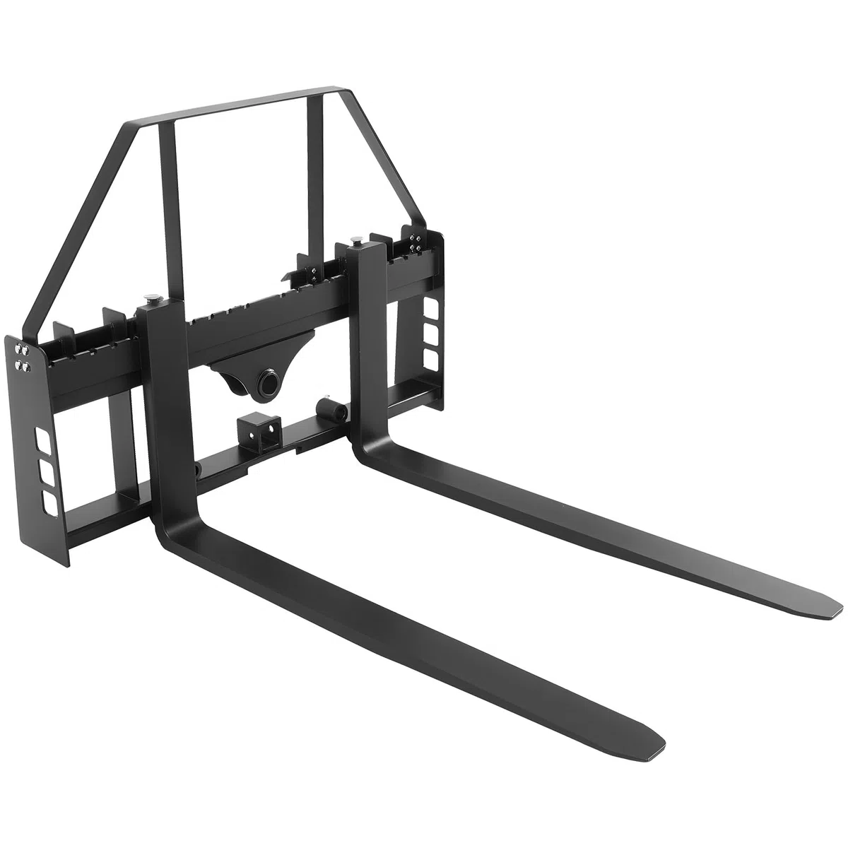 VEVOR Schnellbefestigung, 1814 kg, Palettengabelrahmenaufsatz mit 122 cm Palettengabeln, Gabelstaplerklingen, 50,8 mm Anhängerkupplung & Speerhülsen, passend für Kompaktlader, Traktoren