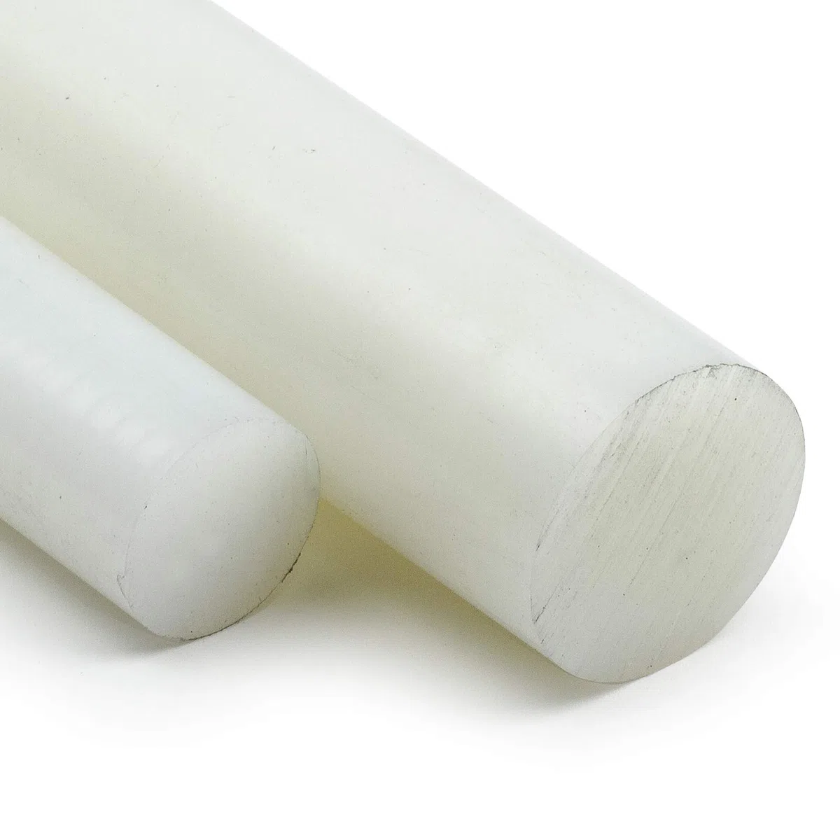 Polyamid PA6 Rundstab natur Ø 30 mm - Kunststoffstab in der Länge 1000 mm - Polyamid Rundmaterial auf Zuschnitt