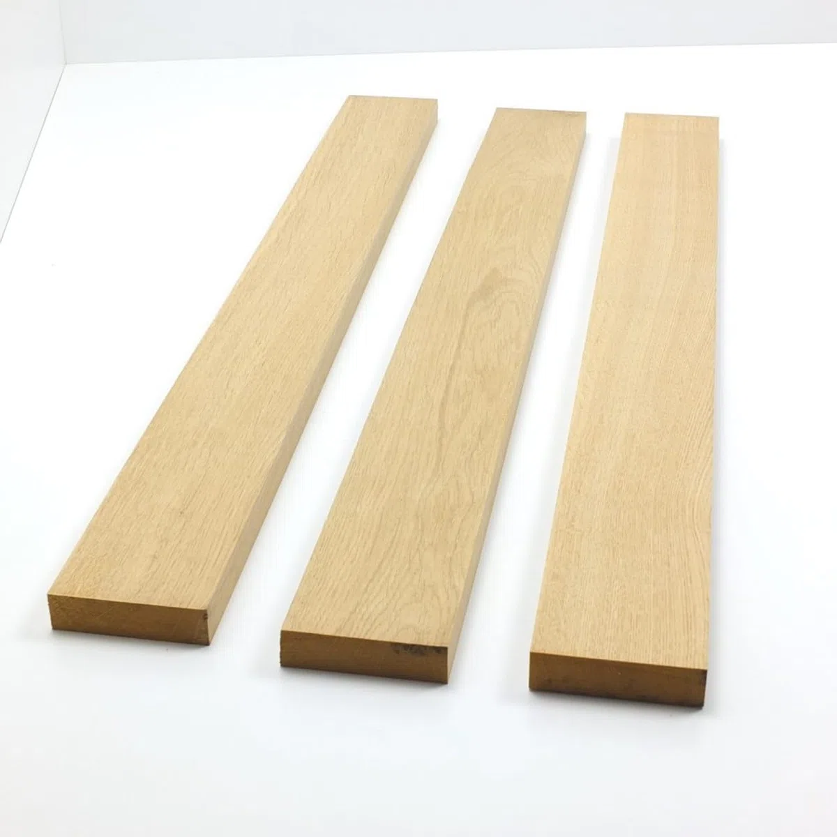 Eichenkantel 1 Stück, 90 x 22 mm, Kammergetrocknet, Abgerichtet, Gehobelt, 12 Längen zur Auswahl, Gute Qualität, Für Möbelbau / Innenausbau