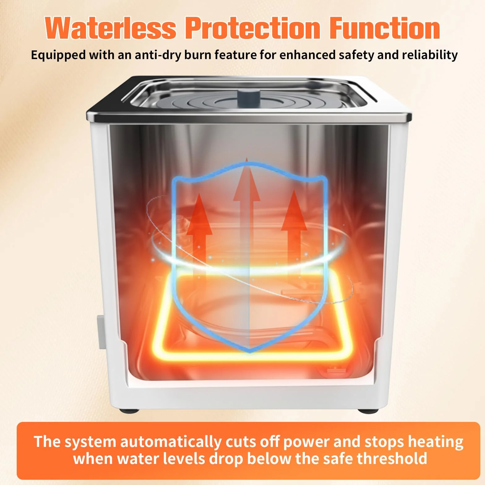 300W Digitales Labor Wasserbad – Laborwasserbad mit Edelstahl-Innenbehälter und Rundum-Heizung, Wasserbad Topf mit Timerfunktion und Wasserlos-Schutz für Labor und Forschung