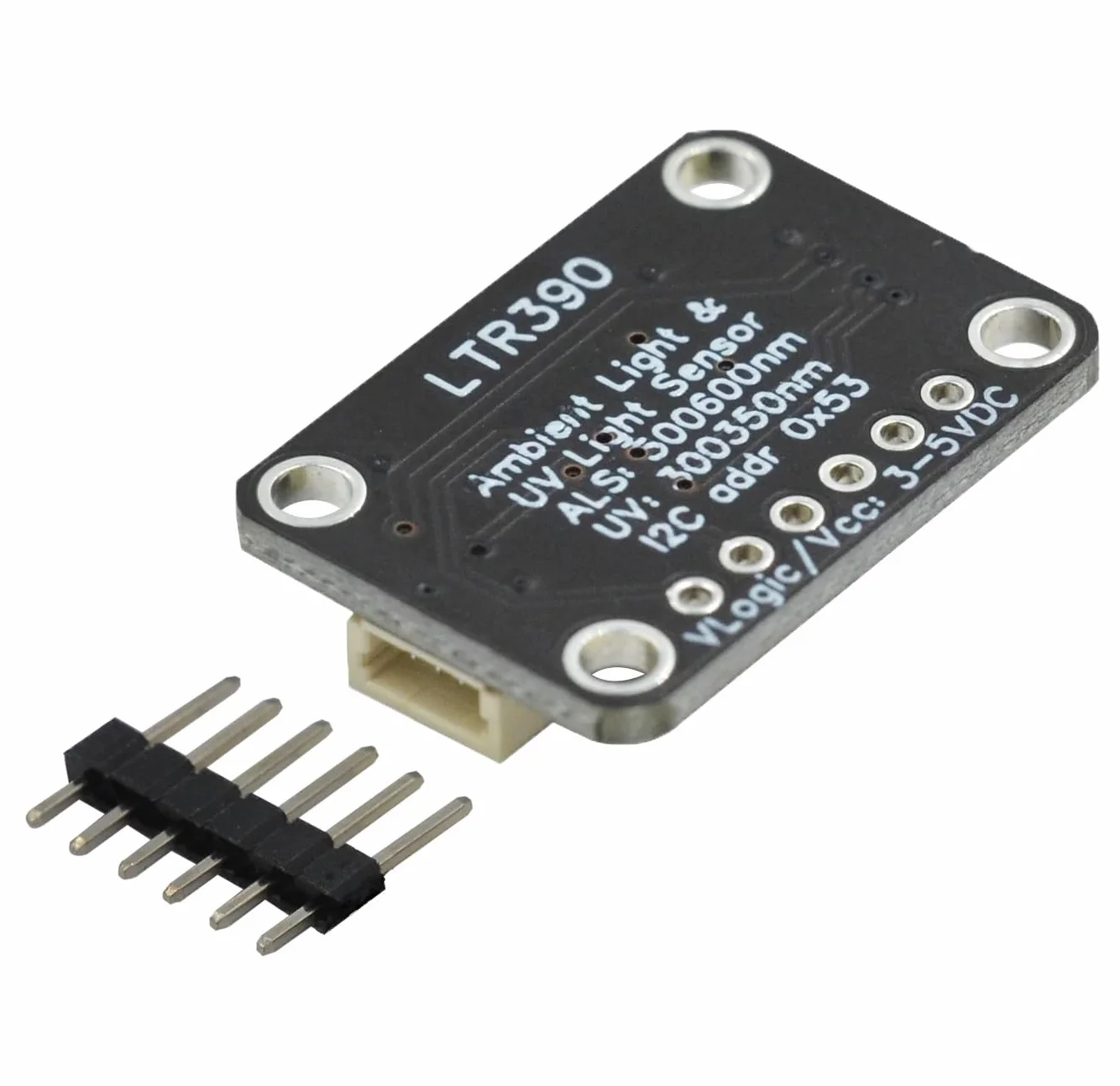 2 Stück Gravity LTR390 UV-Lichtsensor von 280 nm bis 430 nm, kompatibel mit I2C UART 3,3 V oder 5 V