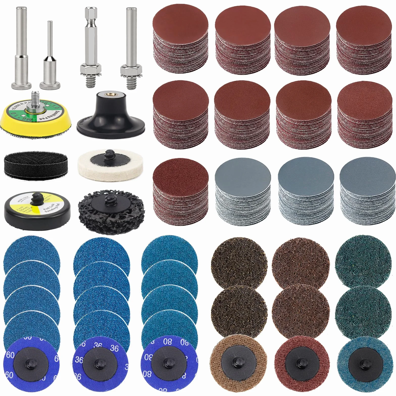 Schleifscheiben Set Schleifscheiben (Auto Polier Set 54 STK)