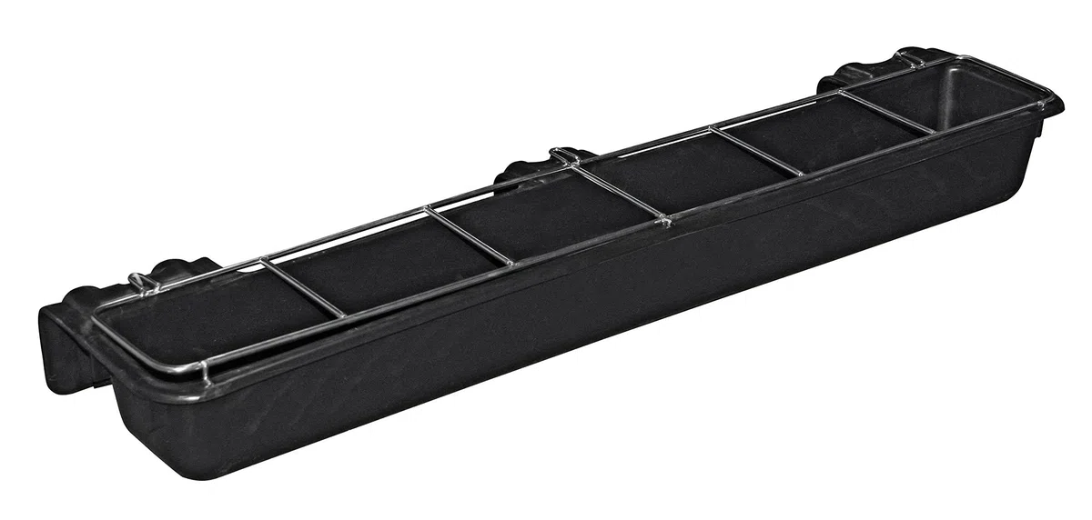 Kerbl 323492 Langfuttertrog, 8 L mit Freßgitter, 96 cm breit