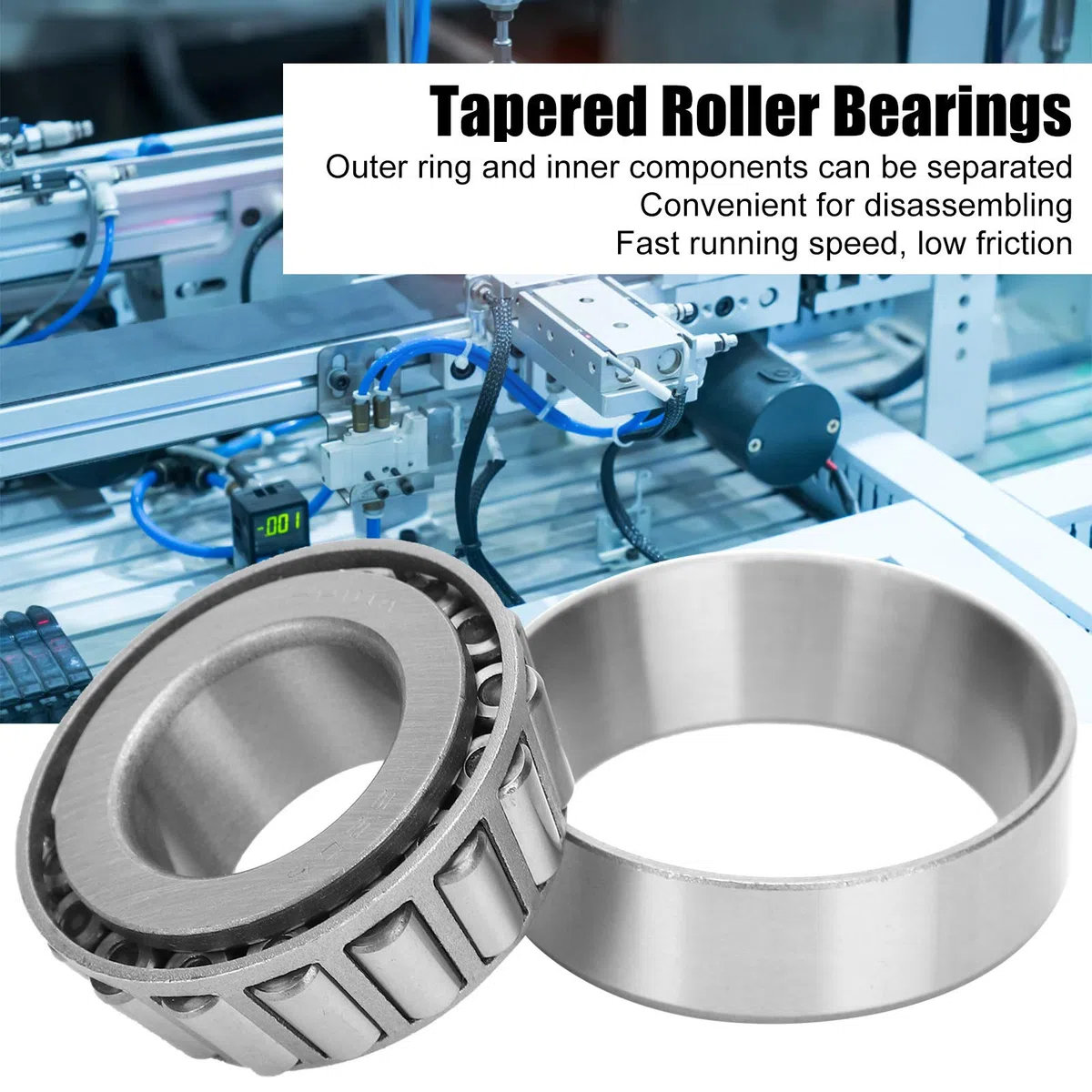 4 Stück Anhängerradnabenlager 25 mm Achse mit 32205 Kegelrollenlager geräuscharm langlebig Hochgeschwindigkeitslager für Anhänger Radnabe