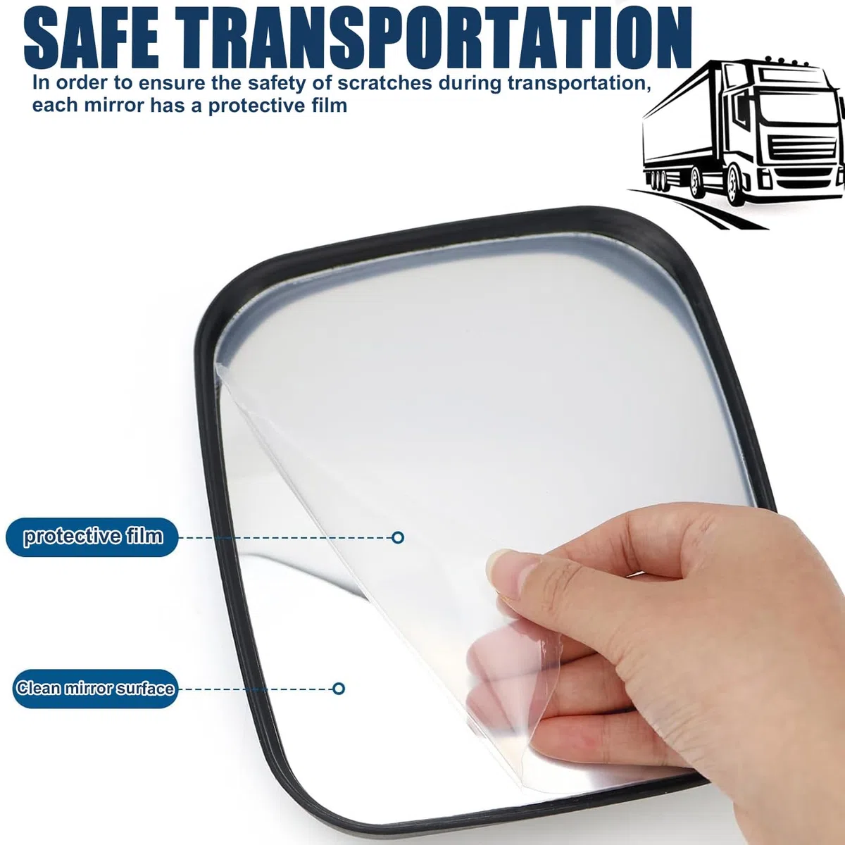 Verkehrsspiegel für Ausfahrten, 19 x 16 cm Weitwinkel verstellbarer Konvexspiegel, Traffic Mirror für Verkehrssicherheit, Innen Außen gewölbter Spiegel für Ausfahrten Garage Krankenhaus Parkplatz
