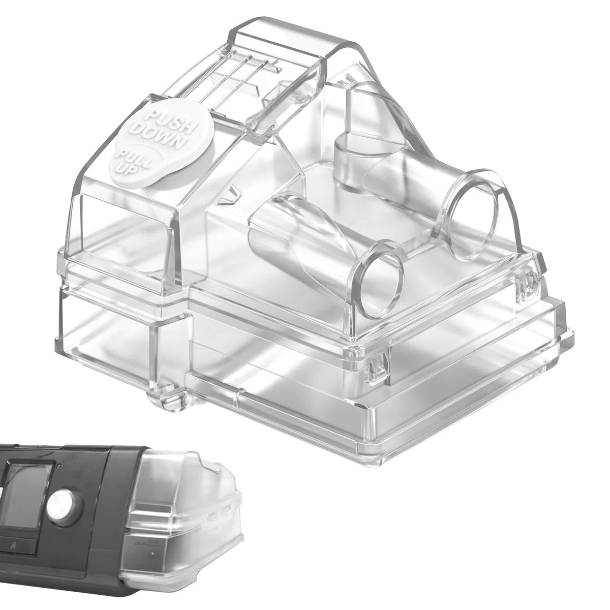 Ersatz-Wasserkammer für AirSense 10, Wassertank für aircurve 10 mit Einfüllöffnungen, Hochwertiges CPAP Zubehör von BlessEase