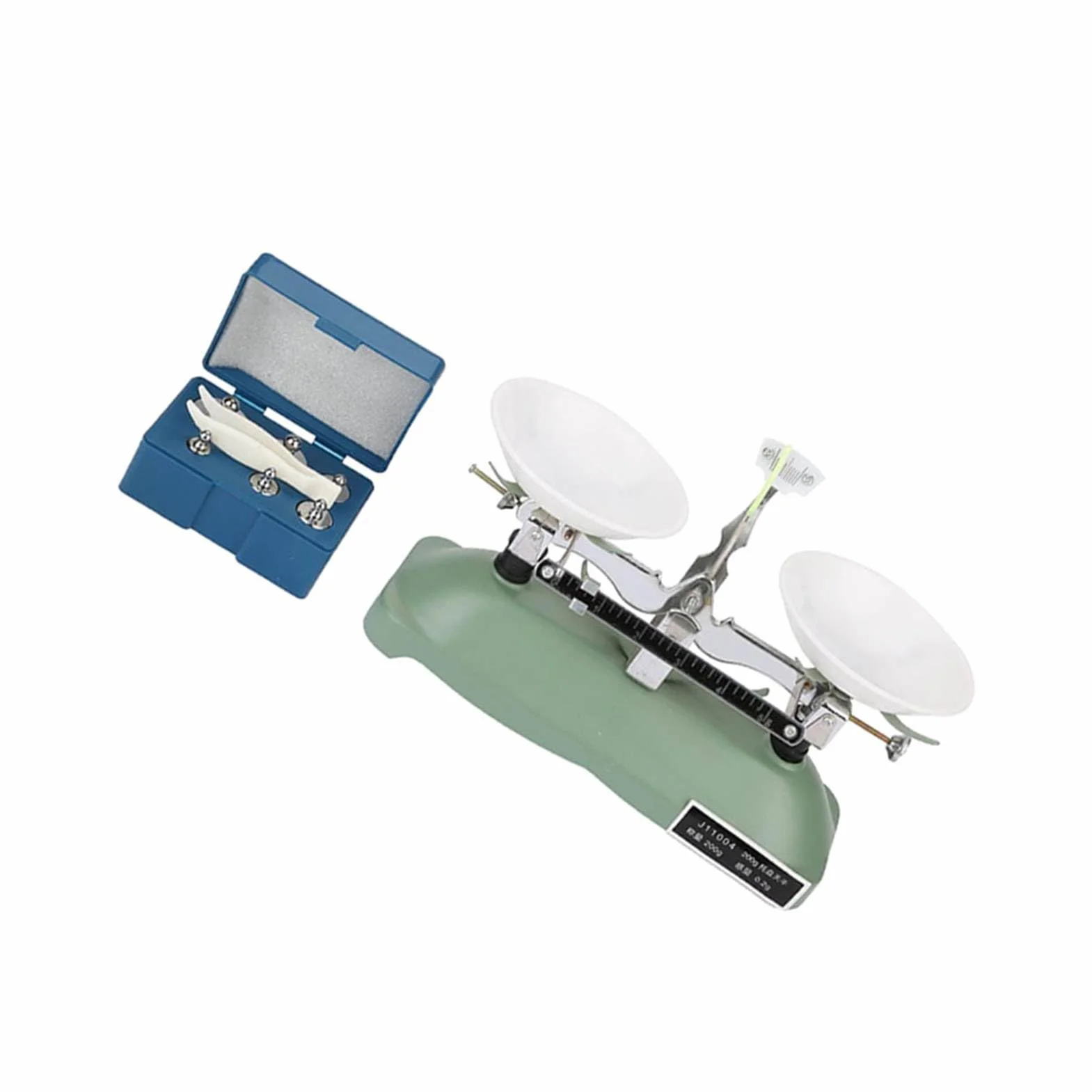 Fafeicy Laborwaage 200g Präzision 0,2g Mechanische Waage mit Gewichten Pinzette für Chemie Physik Experimente Laborbedarf Präzisionsmessung Analysenwaage