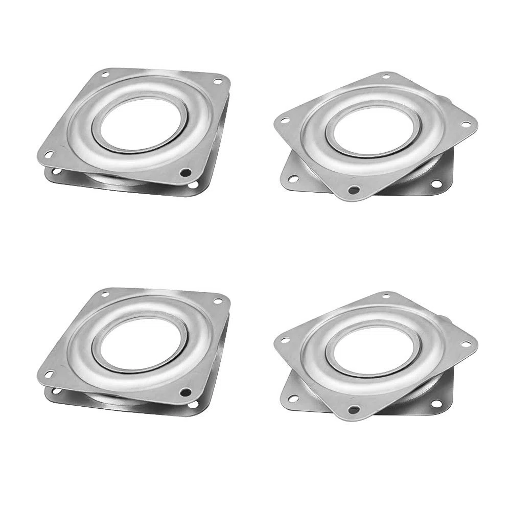 4 Stück Lazy Susan Drehlager 360 Grad Drehteller, für Anzeigen-Regal und Möbel (72x 72x 9mm)