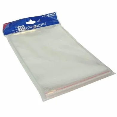 DVD-Taschen (Kunststoff), Transparent, 100 Stück