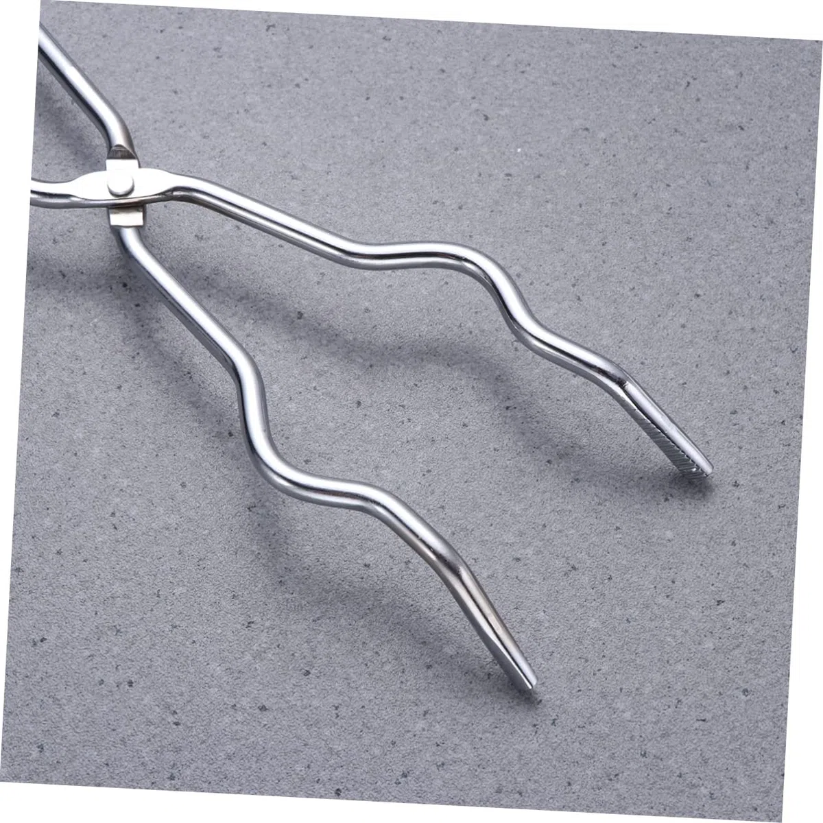 iplusmile Chromstahl-kratzzange Mit Rutschfestem Griff Hitzebeständig Für Tiegel Kolben Und Bechergläser Langlebiges Laborzubehör in Silber