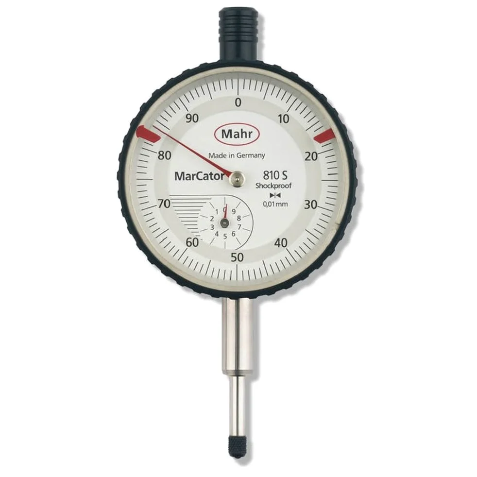 Messuhr Mahr Analog mit Stoßschutz MarCartor 810 S Messspanne: 0-10 mm Ablesung: 0,01 mm