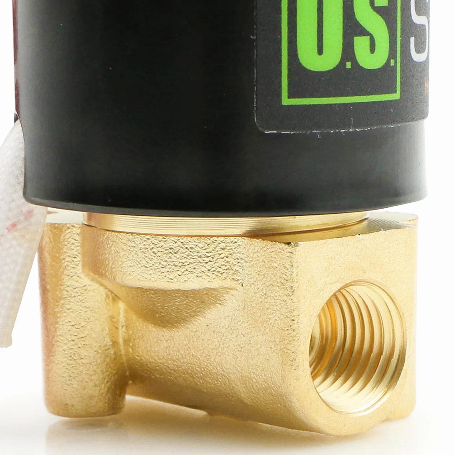 U.S. Solid 1/4" G 12 V DC Messing Magnetventil Direktgesteuert für Wasser Luft Gas Öl NC Brass Solenoid Valve