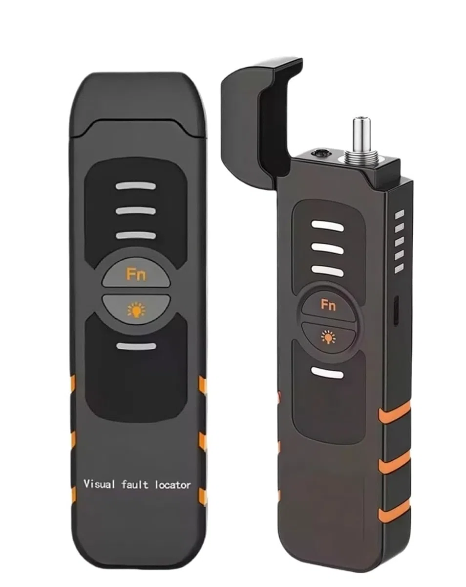 Glasfaserkabel Visual Fault Locator 15 KM, 2.5mm FC SC ST Universal Interface, Laserpointer VFL-Tester FTTH Glasfasertester für die Prüfung von Glasfasernetzwerkkabeln