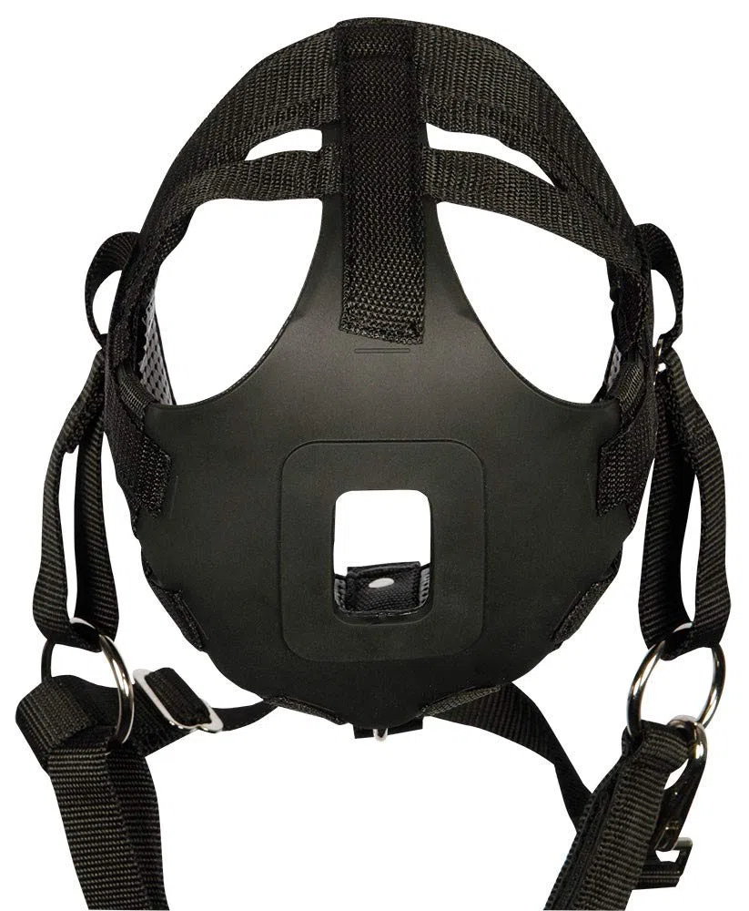 Harry`s Horse Maulkorb Nylon/Gummi, schwarz Fressbremse, Kolik, Anweiden..
