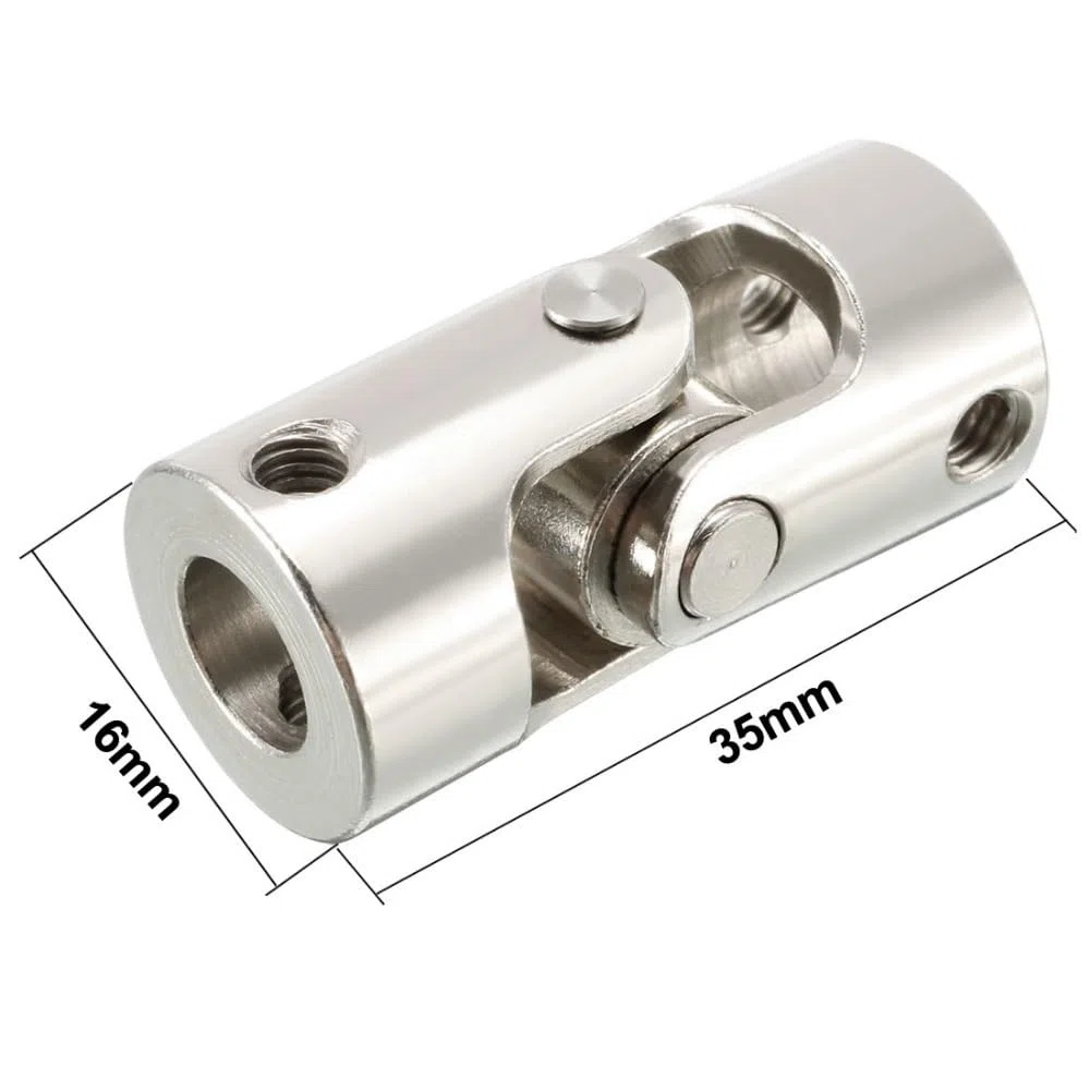Lenkung Kreuzgelenk 2 stücke Drehbares Kreuzgelenk 6mm 8mm 4mm Bohrungsdurchmesser Lenkgetriebe U-Typ Gelenkkupplung Wellenkupplung M3 M4 Gewinde Drehbarer Verbinder(8mm to 8mm)