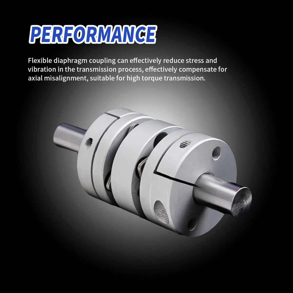 14 mm bis 20 mm flexible Membrankupplung, D56 L45 Aluminium 1 Membran-Motorwellenkupplung für 3D-Drucker CNC-Maschine Servo-Schrittmotor