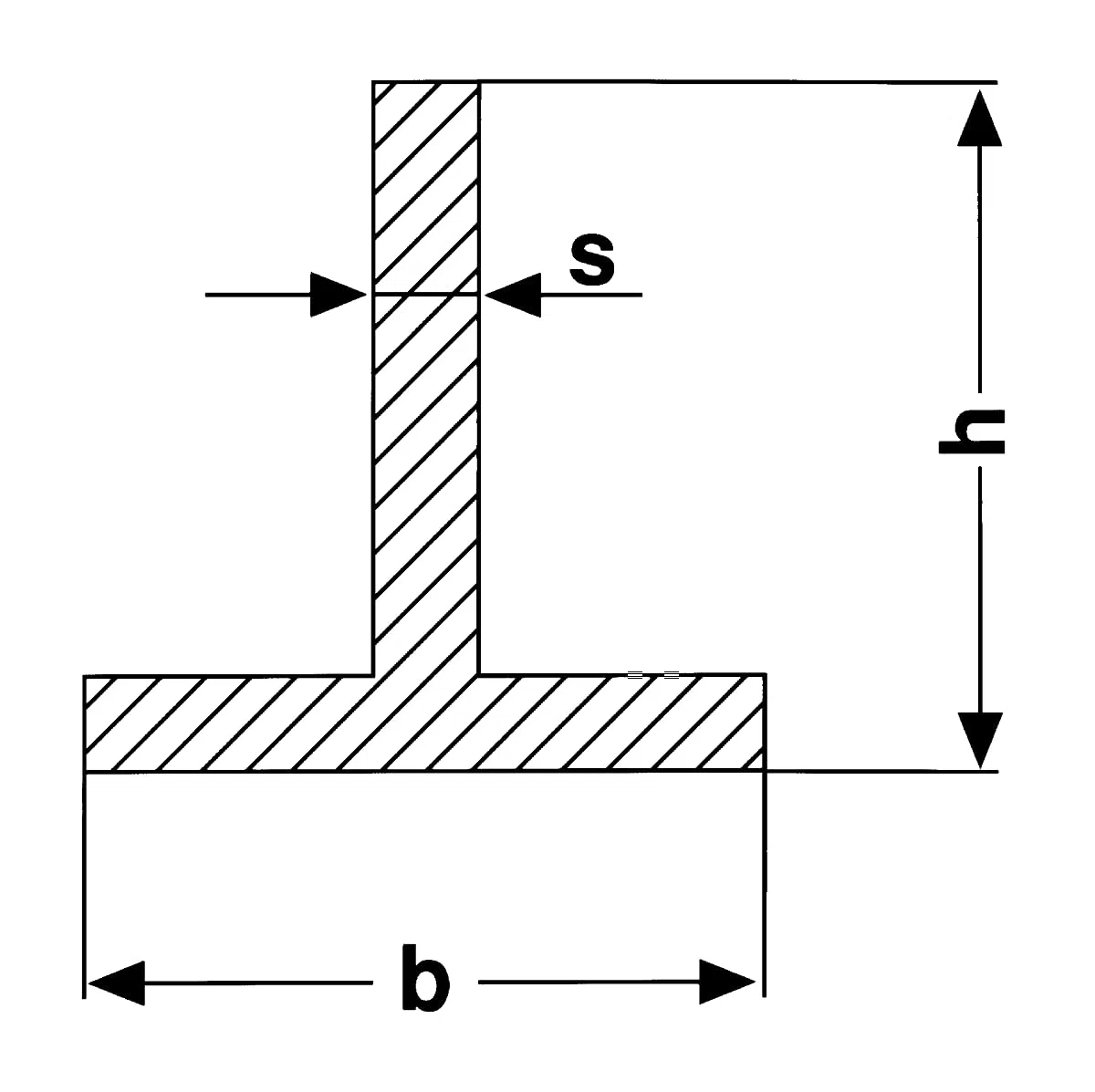 thyssenkrupp Stahl T-Profil 50x50x6 mm – 2000 mm Länge | T-Stahl | Werkstoff: S235JR | robust, gut schweißbar & vielseitig einsetzbar
