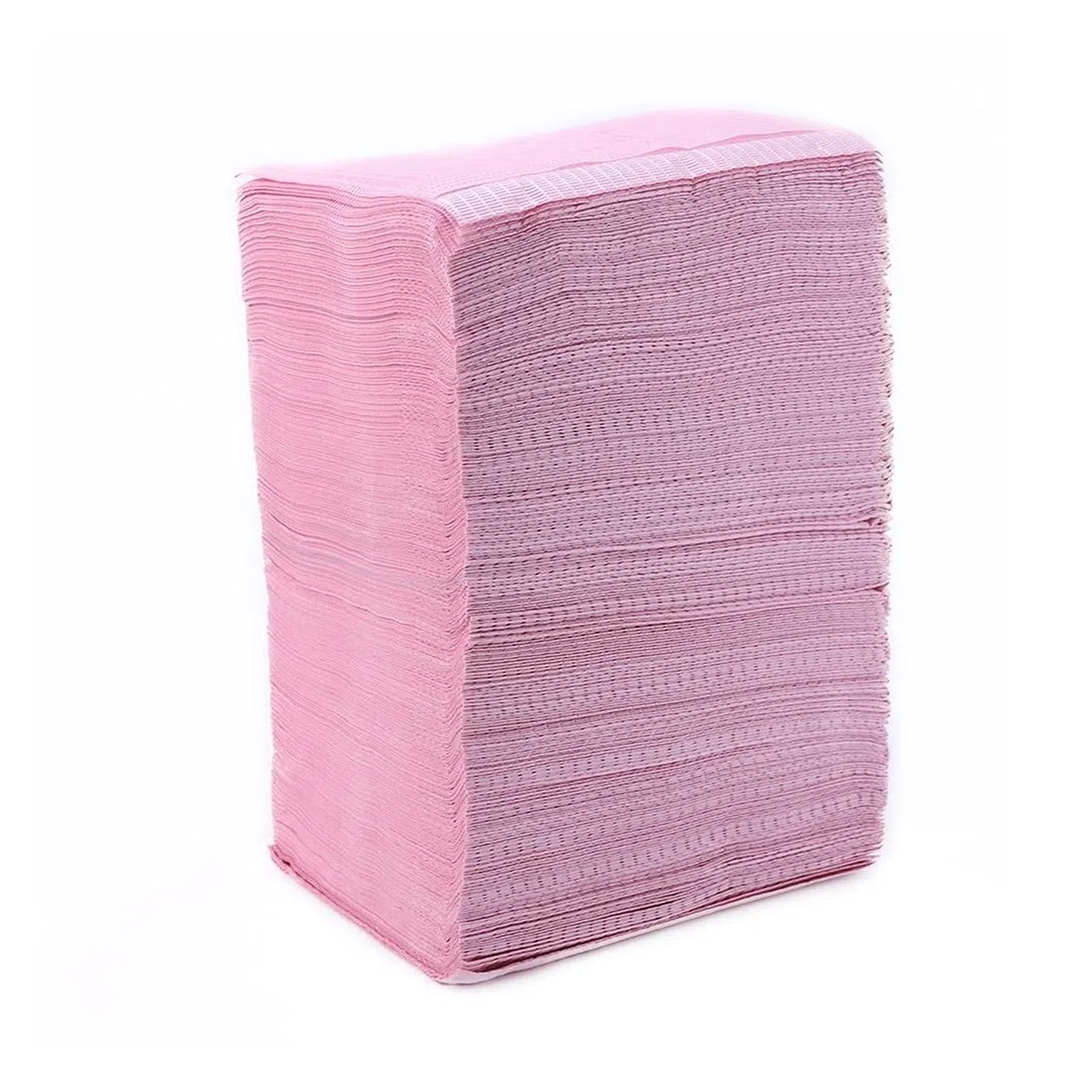 PJRYC 125 Stück Zahn-Lätzchen, 33 x 45,7 cm, 3-lagig, Einweg-Lätzchen, wasserdicht, für Patienten, wasserdicht, Tattoo-Lätzchen, Zahnbauch(Rosa)