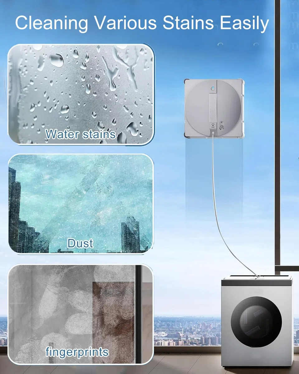 2 Stück W3 Omni Mikrofaser-Reinigungspad mit Halterungen für ECOVACS WINBOT W3 Omni Fensterputzroboter, Fensterputzlappen Ersatzteile, waschbares Reinigungstuch