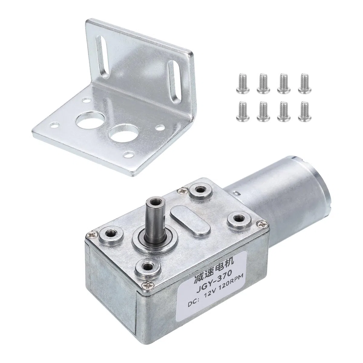 QUARKZMAN DC 12V Schnecken Getriebemotor mit 6mm Welle 120 U/min Hochdrehmoment Getriebemotor Untersetzung Elektro Motor Getriebe Reduktionsmotor für Boot Auto Ventilator Haushaltsgerät
